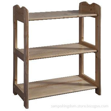 wood shoe storage shelf